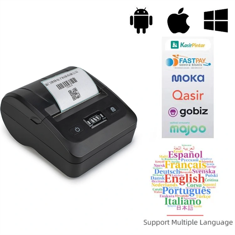 Portable Thermal Label Printer